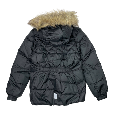 Reima down winter jacket, black | 146cm