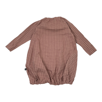 Papu pouch dress, squares | 98/104cm