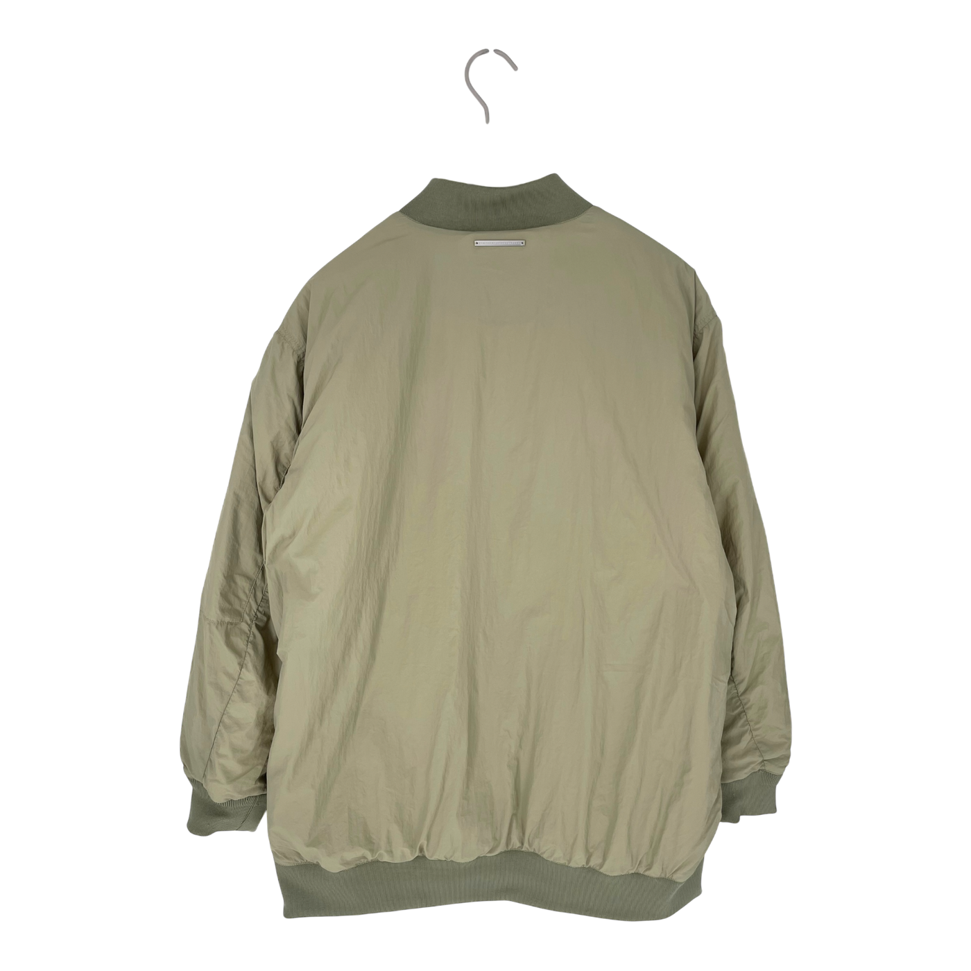 Embassy of Bricks and Logs philly bomber jacket, pale olive | unisex S
