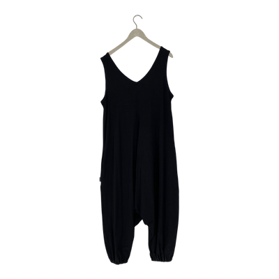 Ommellinen harem tricot jumpsuit, black | woman 3XL
