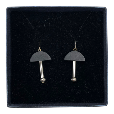 Aarikka sateenvarjo earrings, black