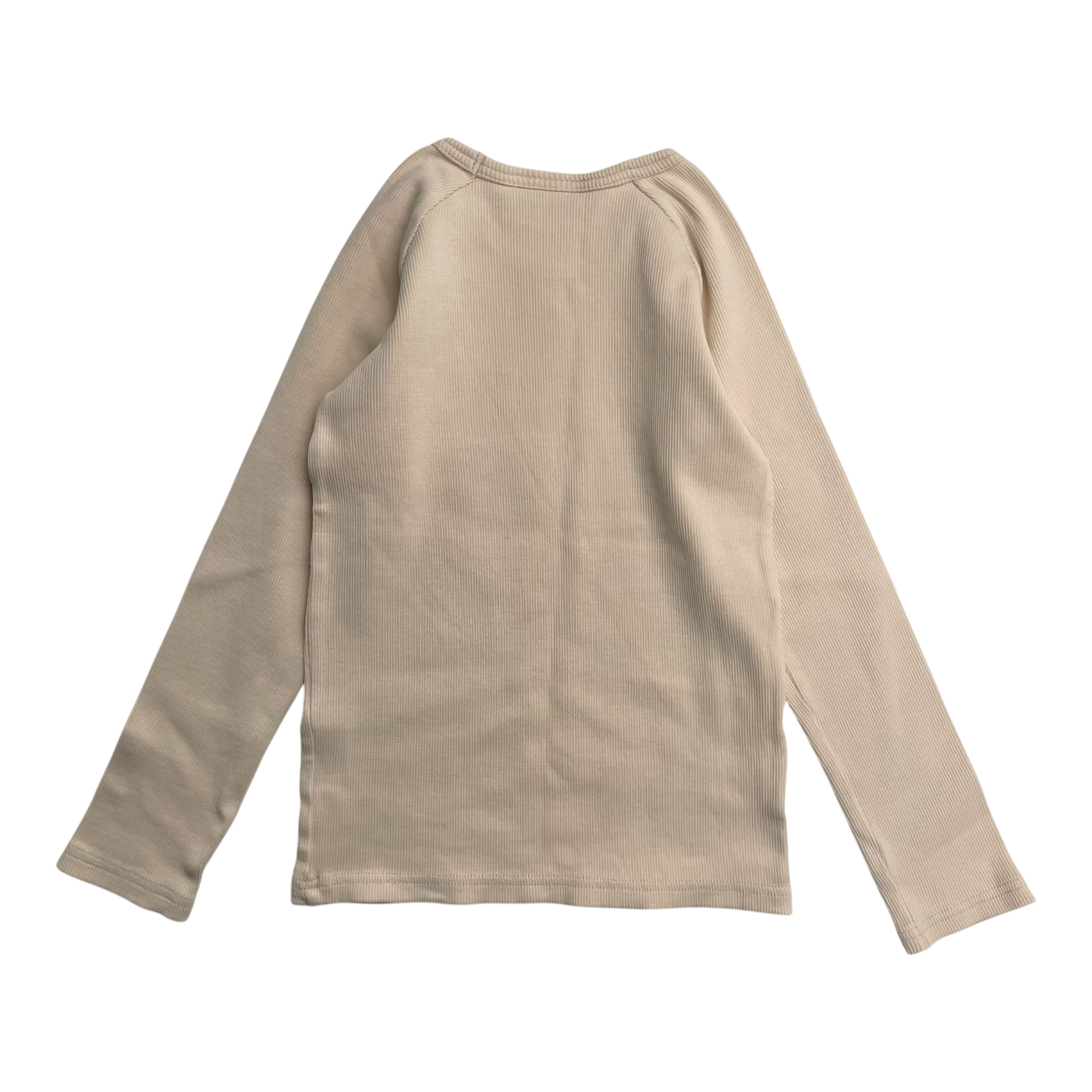 Gugguu rib shirt, wheat | 110cm