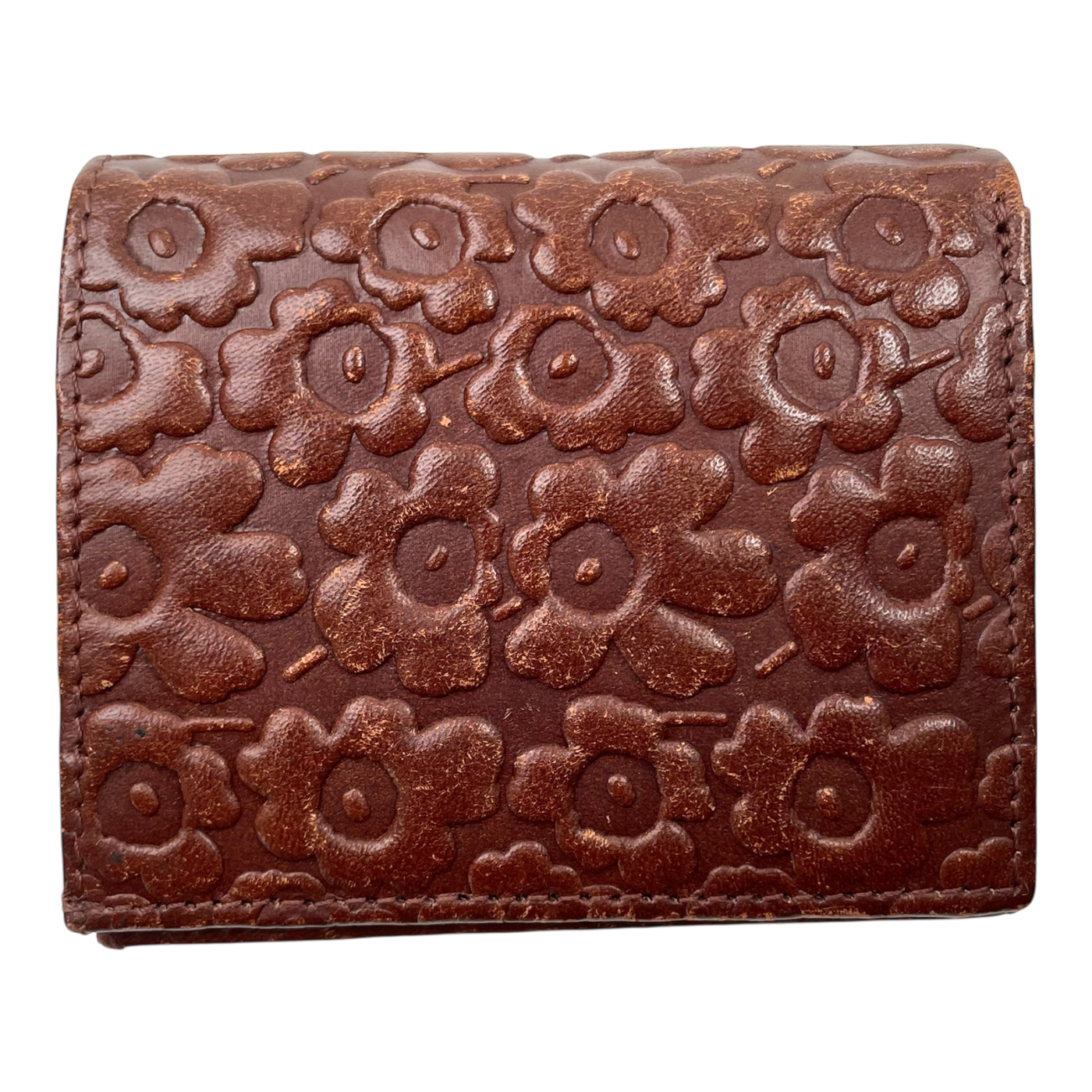 Marimekko leather wallet, brown unikko