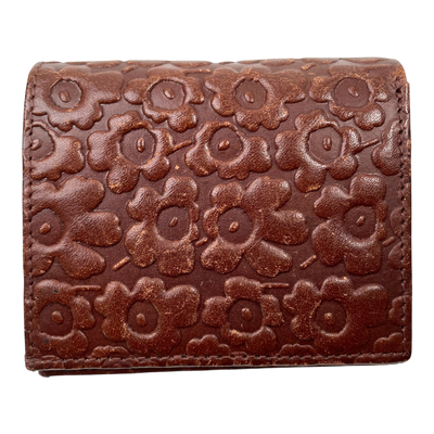 Marimekko leather wallet, brown unikko