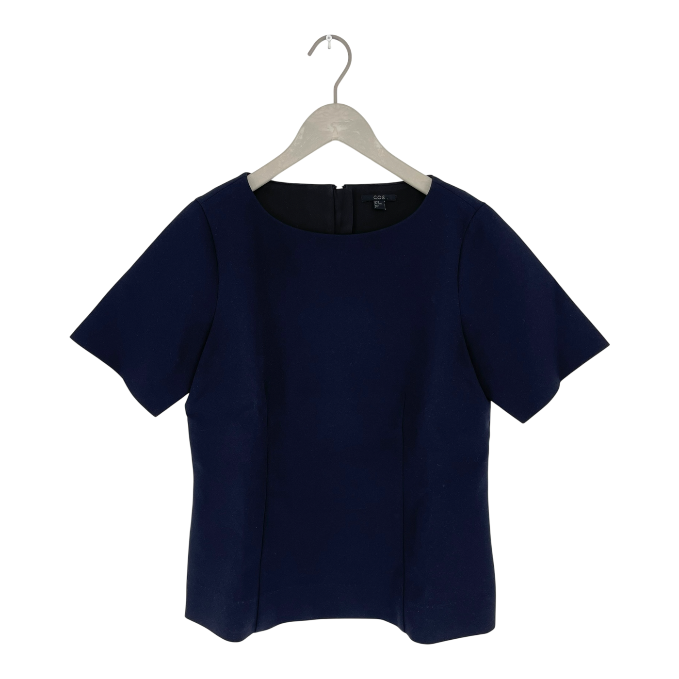 COS shaped t-shirt, dark blue | woman 40