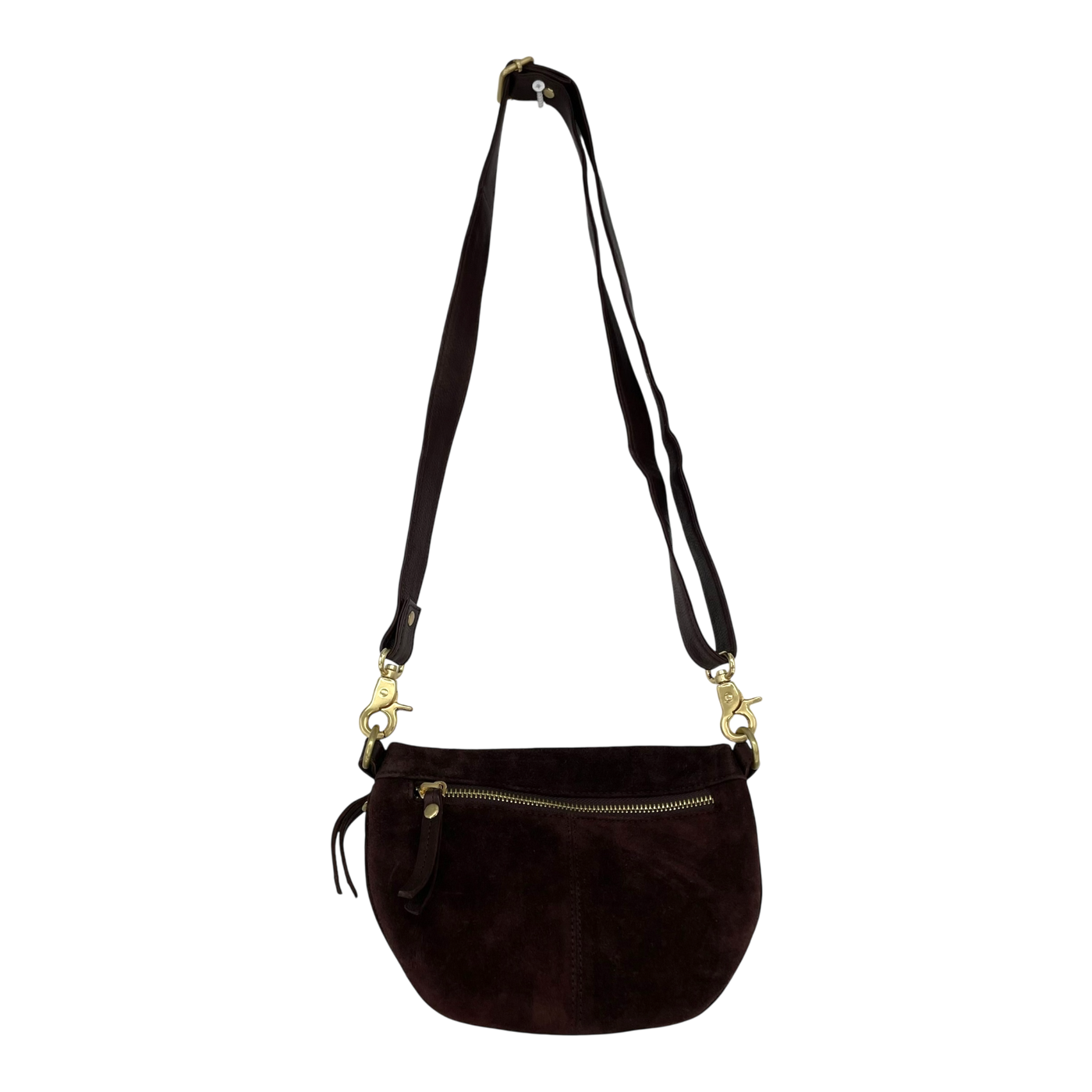 Holzrichter suede leather bumbag, brown