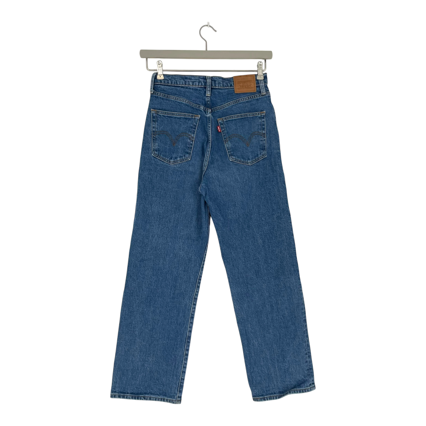 Levi's ribcage straight jeans, washed denim | woman W28 L27