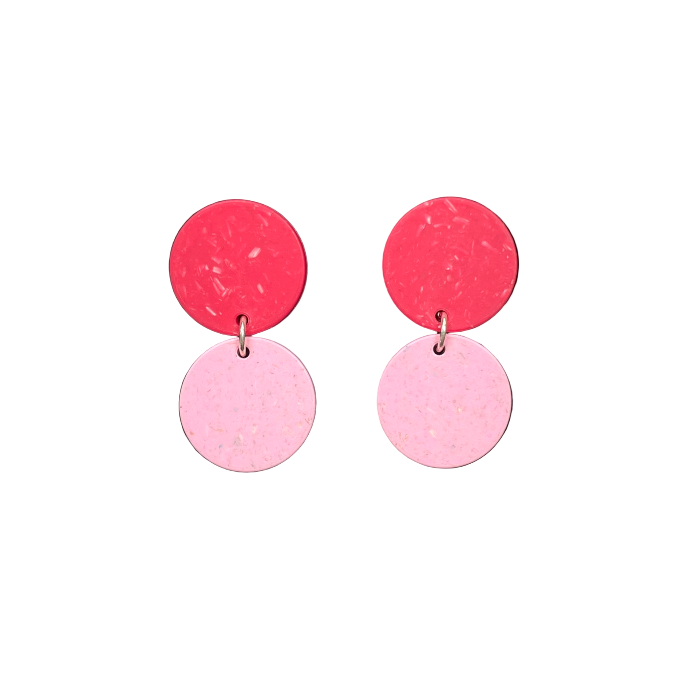 Papu dots earrings, pink/red | onesize