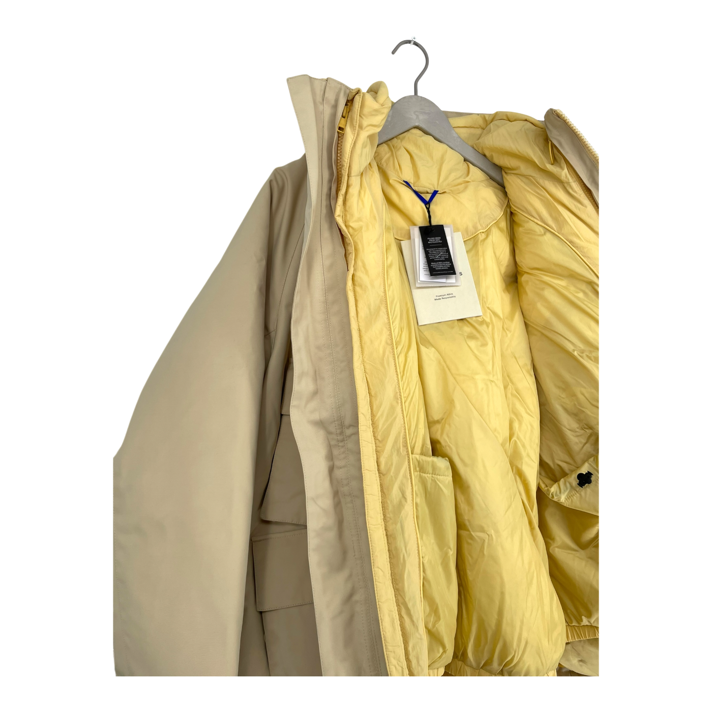 Embassy of Bricks and Logs glasgow modular coat, sand/yellow | unisex L