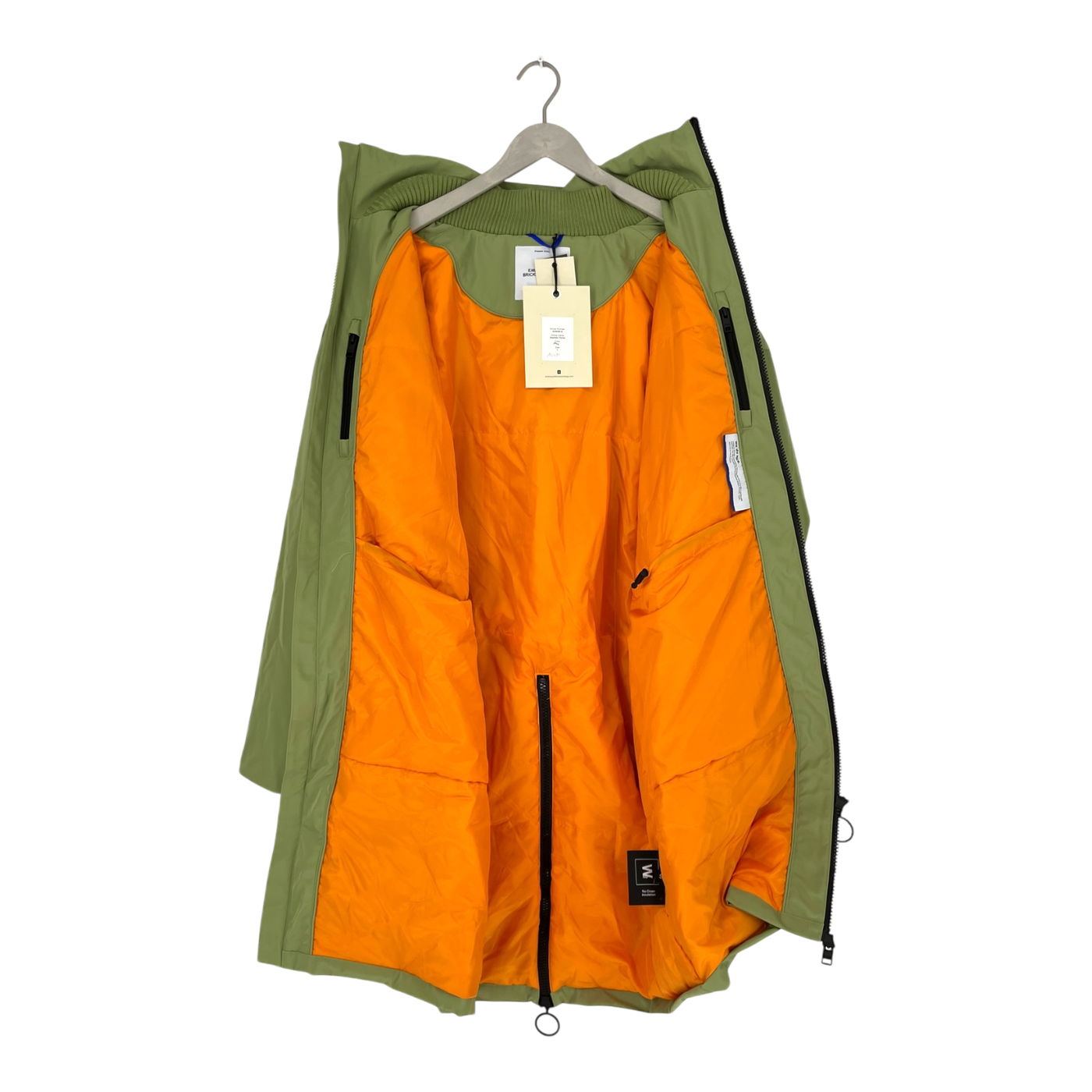 Embassy of Bricks and Logs stanton parka jacket, green | unisex L