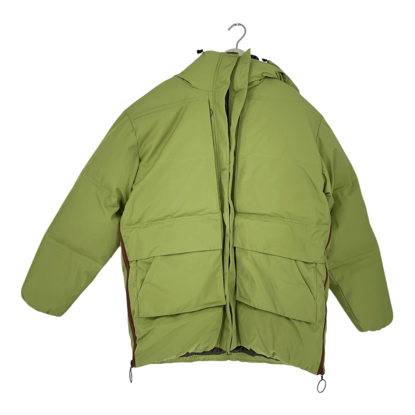 Embassy of Bricks and Logs utility puffer jacket, moss green | unisex L
