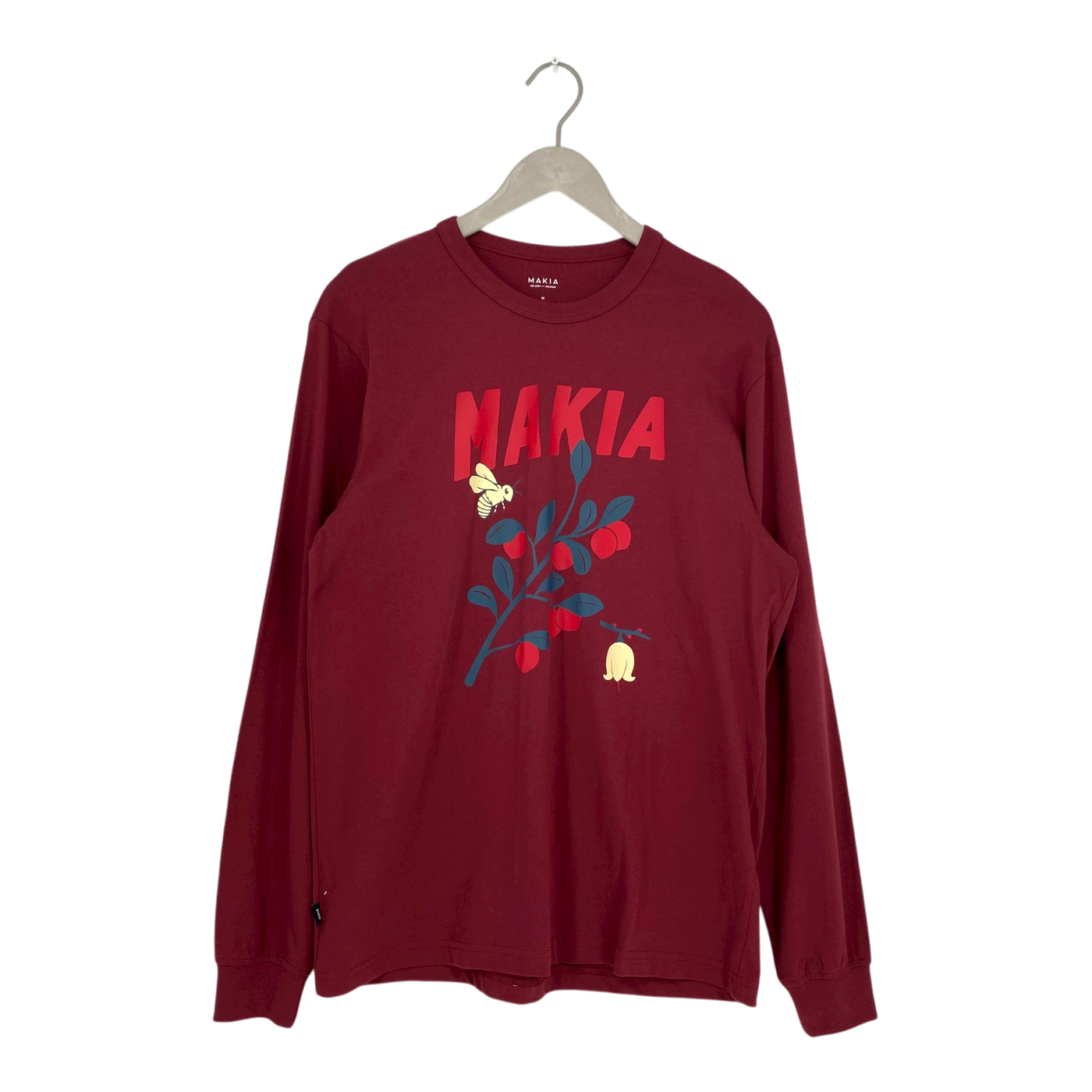 Makia lignon shirt, wine | man M
