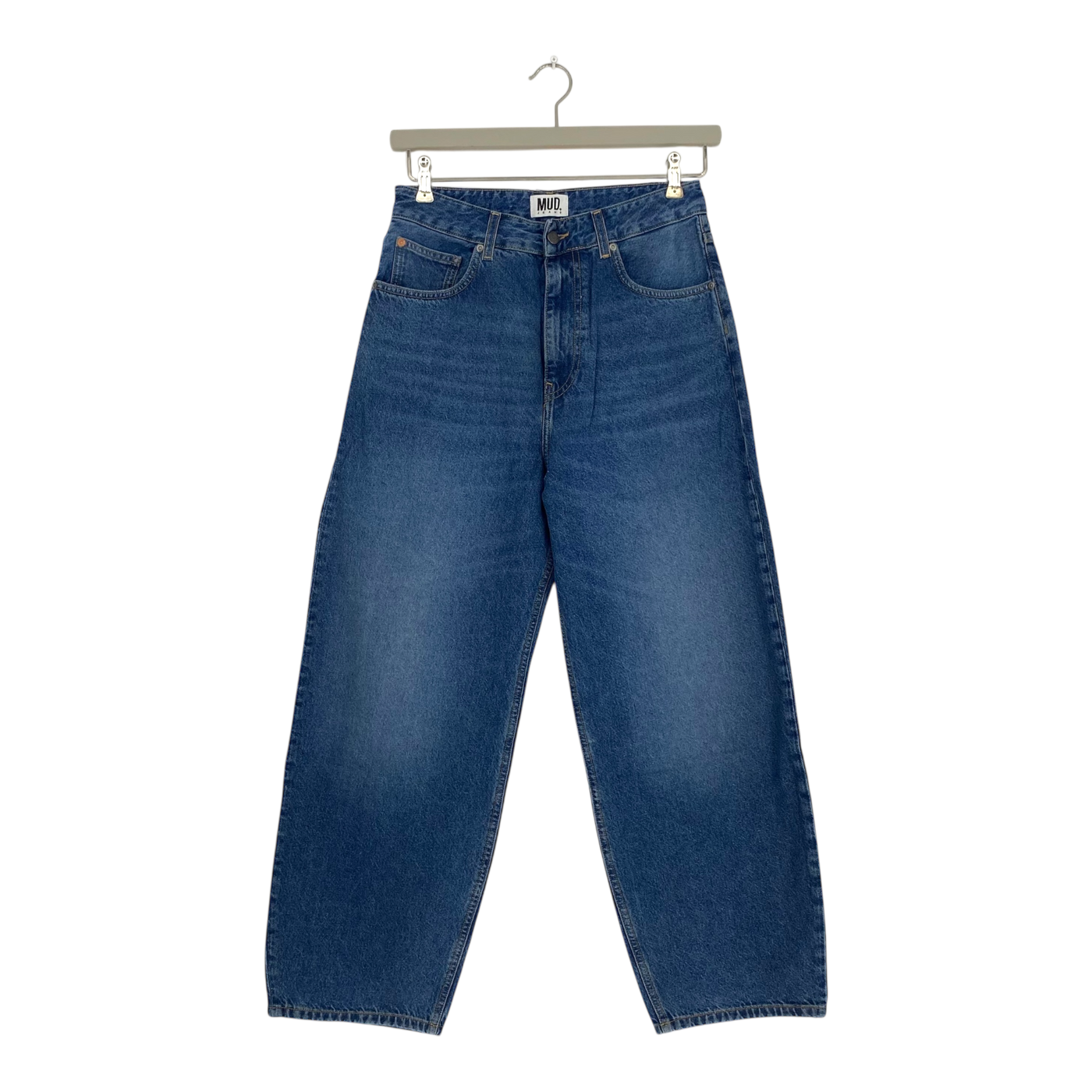 Mud Jeans brooke high barrel jeans, rustic blue | woman w27