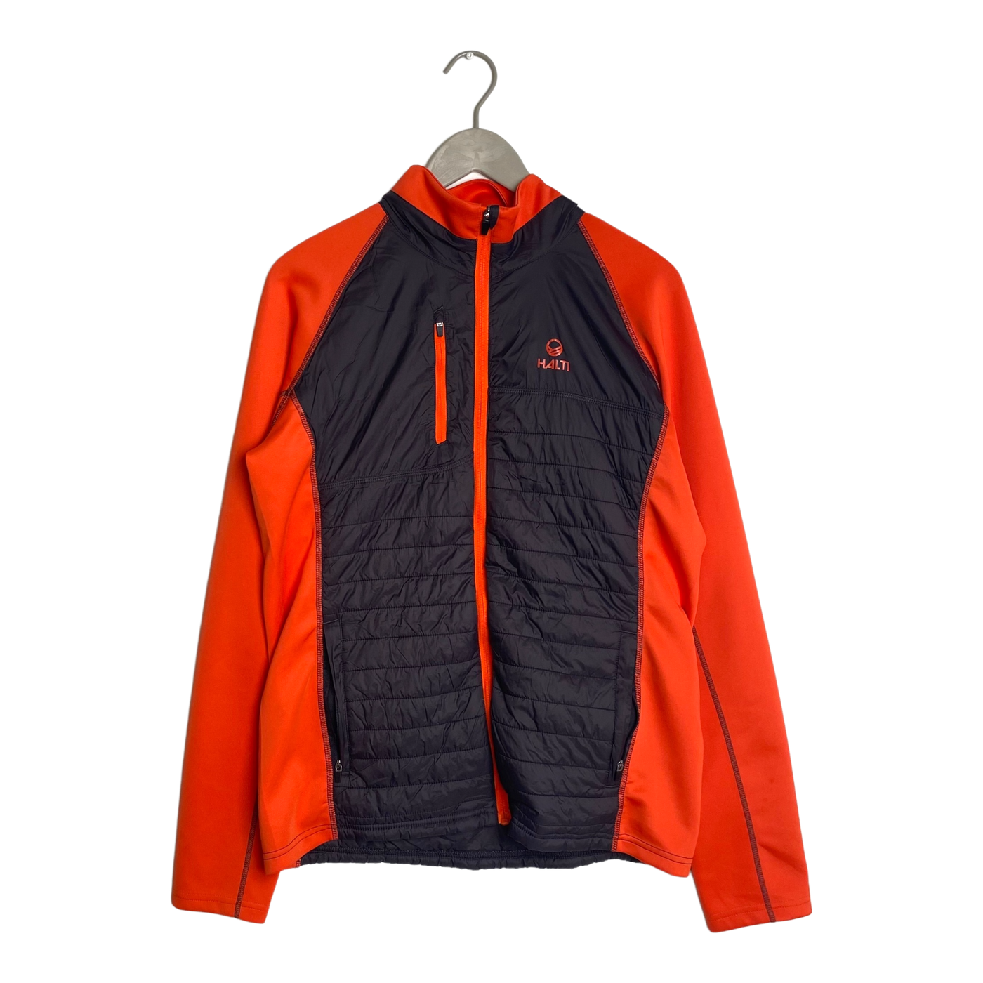 Halti hybrid fleece jacket, black/orange | man M