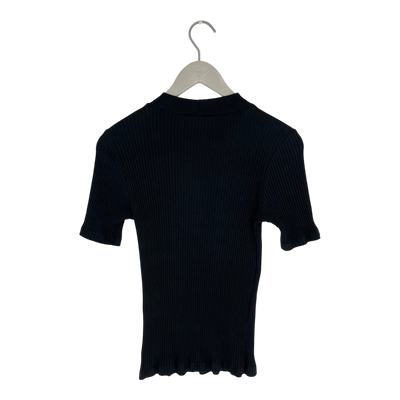 Riva Clothing mockneck rib t-shirt, black | woman M