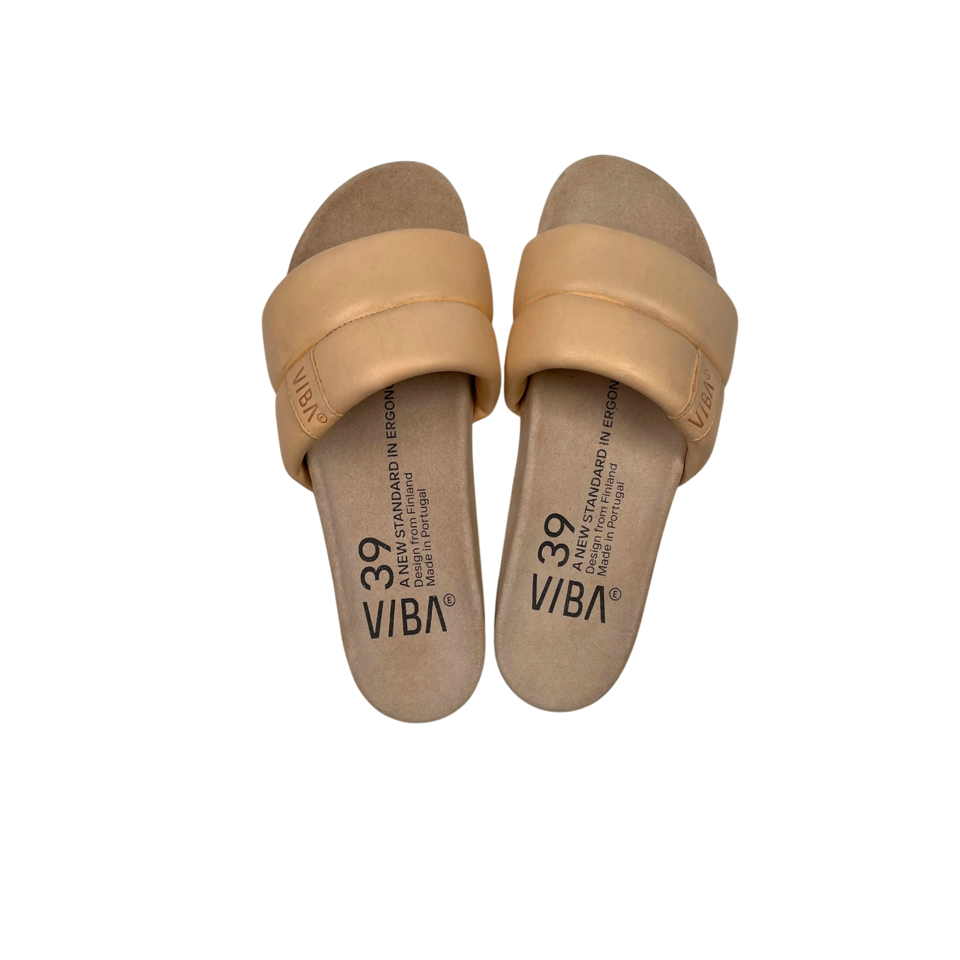 VIBAe Porto leather sandals, desert nude | 39