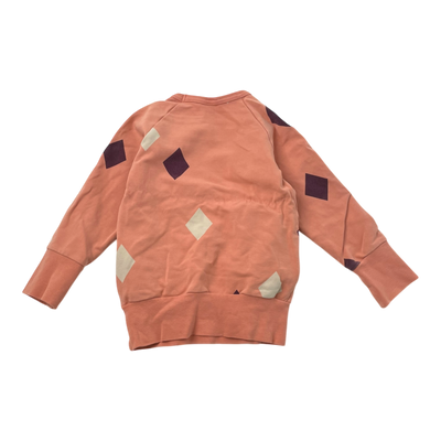 Blaa sweatshirt, coral | 98/104cm