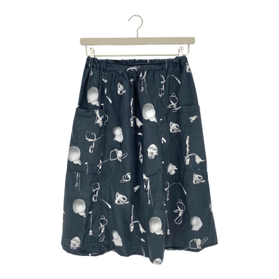 Vimma woven midi skirt, dark grey | woman onesize