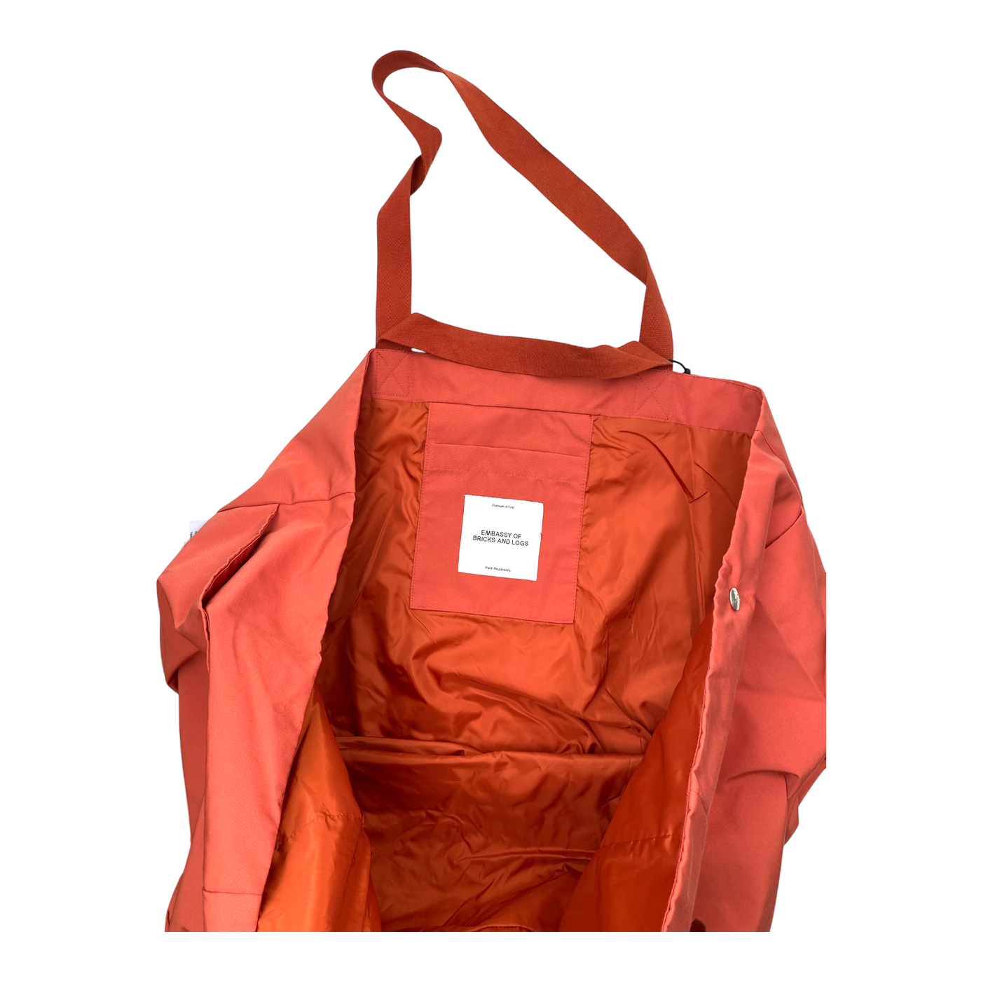 Embassy of Bricks and Logs dondo bag, burnt red