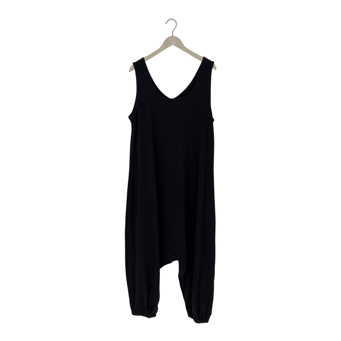 Ommellinen harem tricot jumpsuit, black | woman 3XL