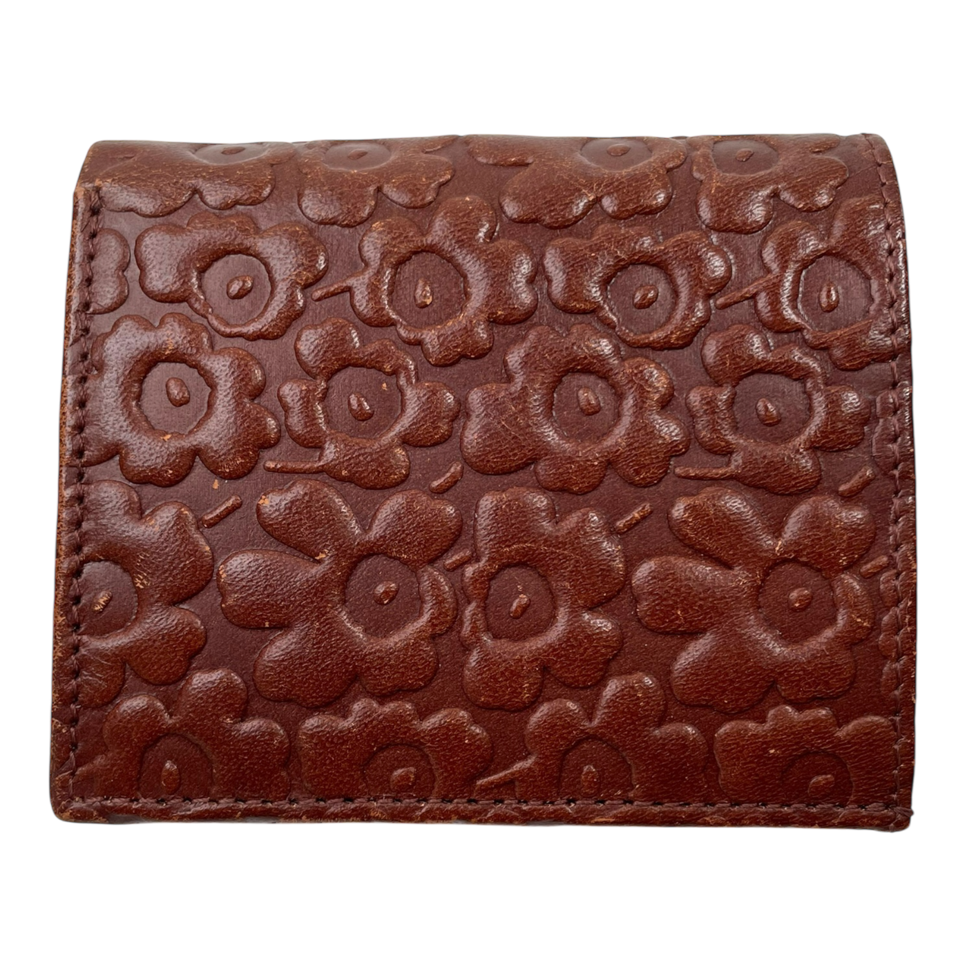 Marimekko leather wallet, brown unikko
