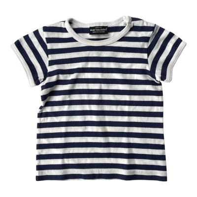 Marimekko stripe t-shirt, blue/white | 68cm
