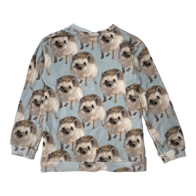 Metsola pocket sweatshirt, hedgehog | 122/128cm