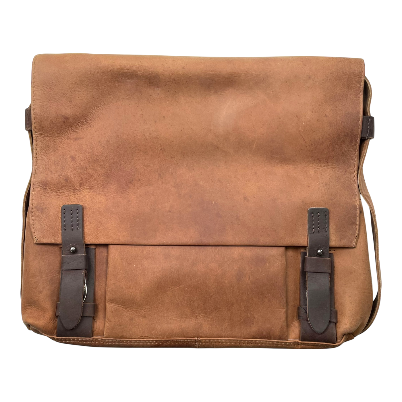 Harold's Bags leather antic heritage messenger bag L, nature