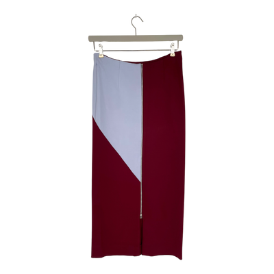 Studio Heijne workday skirt, burgundy/blue | woman XS