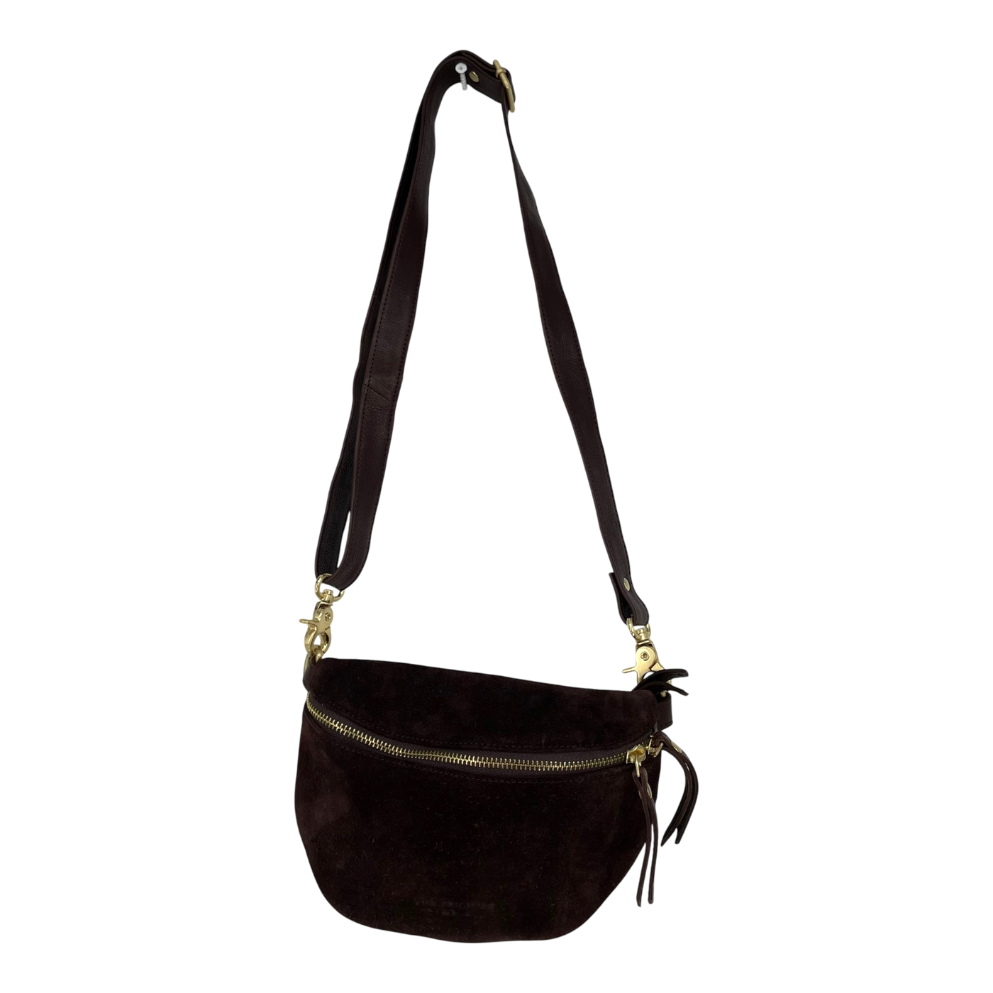 Holzrichter suede leather bumbag, brown