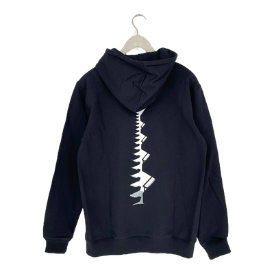 Makia storeys hooded sweatshirt, black | man M