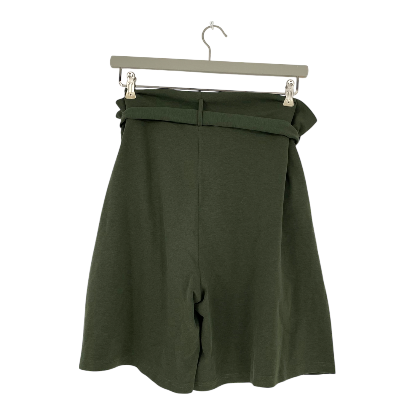 Toive belted sweat shorts, forest green | woman XXL