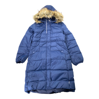Reima satu down winter jacket, navy blue | 152cm