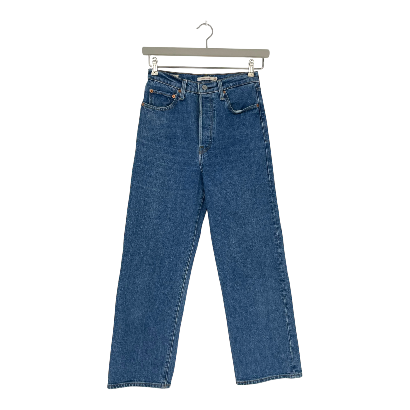 Levi's ribcage straight jeans, washed denim | woman W28 L27