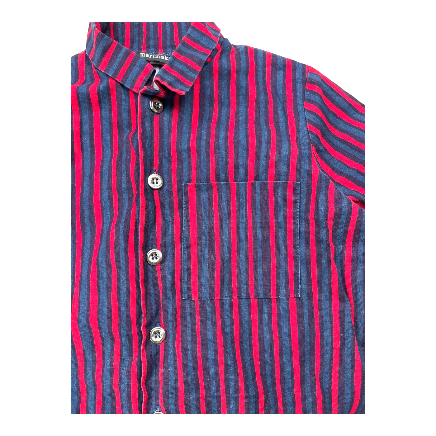 Marimekko woven shirt, stripes | 90cm