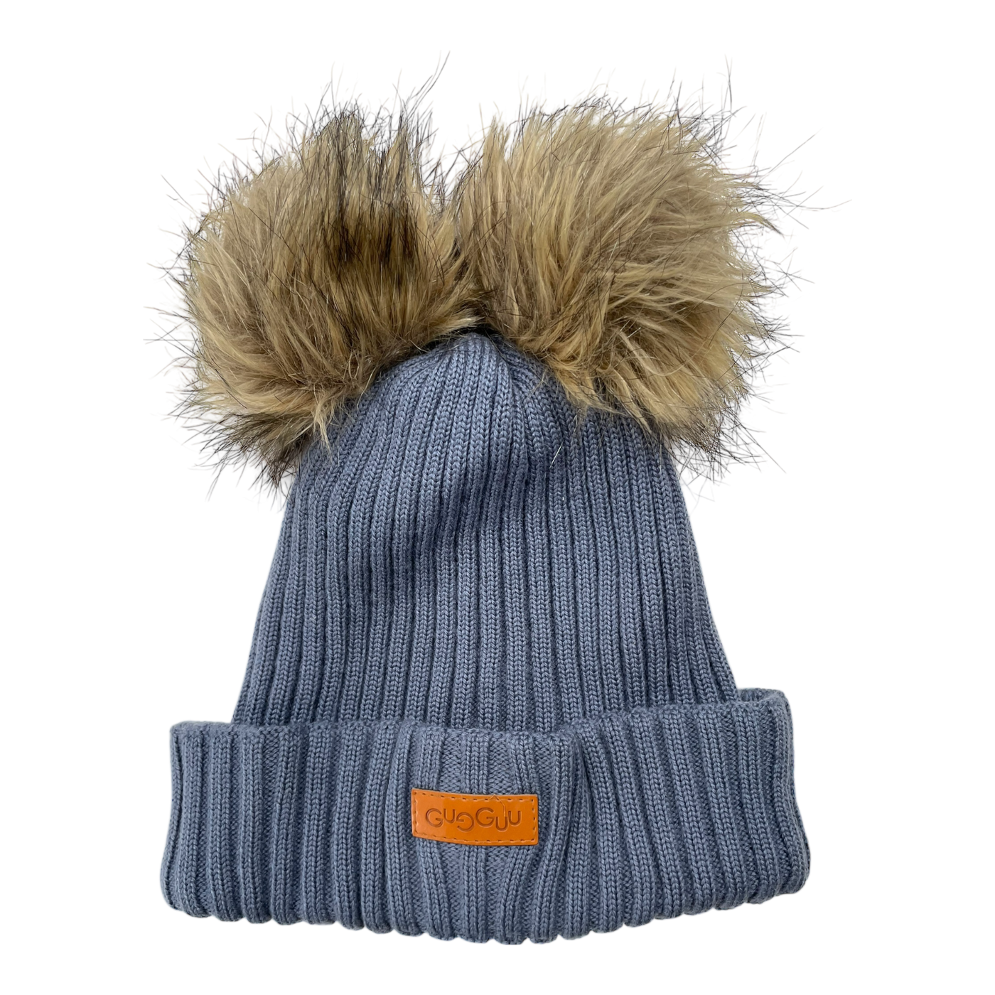 Gugguu merino furry beanie, blue | 55/56cm