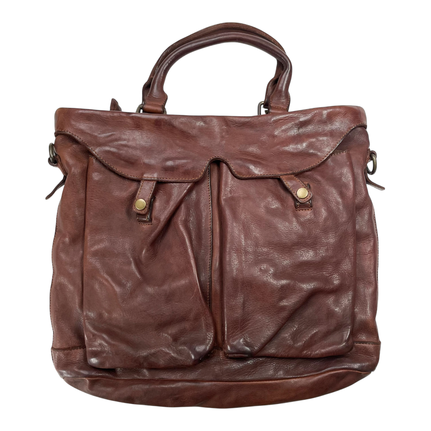 Harold's Bags leather shoulder bag/backpack, cognac