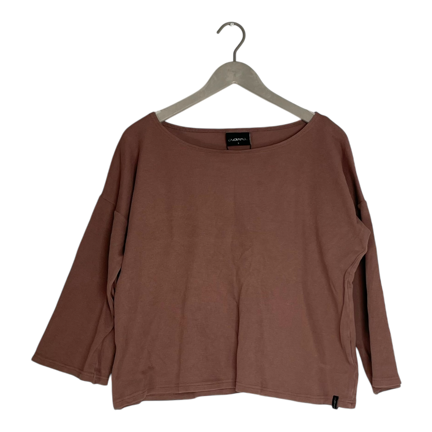 Aarre waffle shirt, brown sugar | woman S