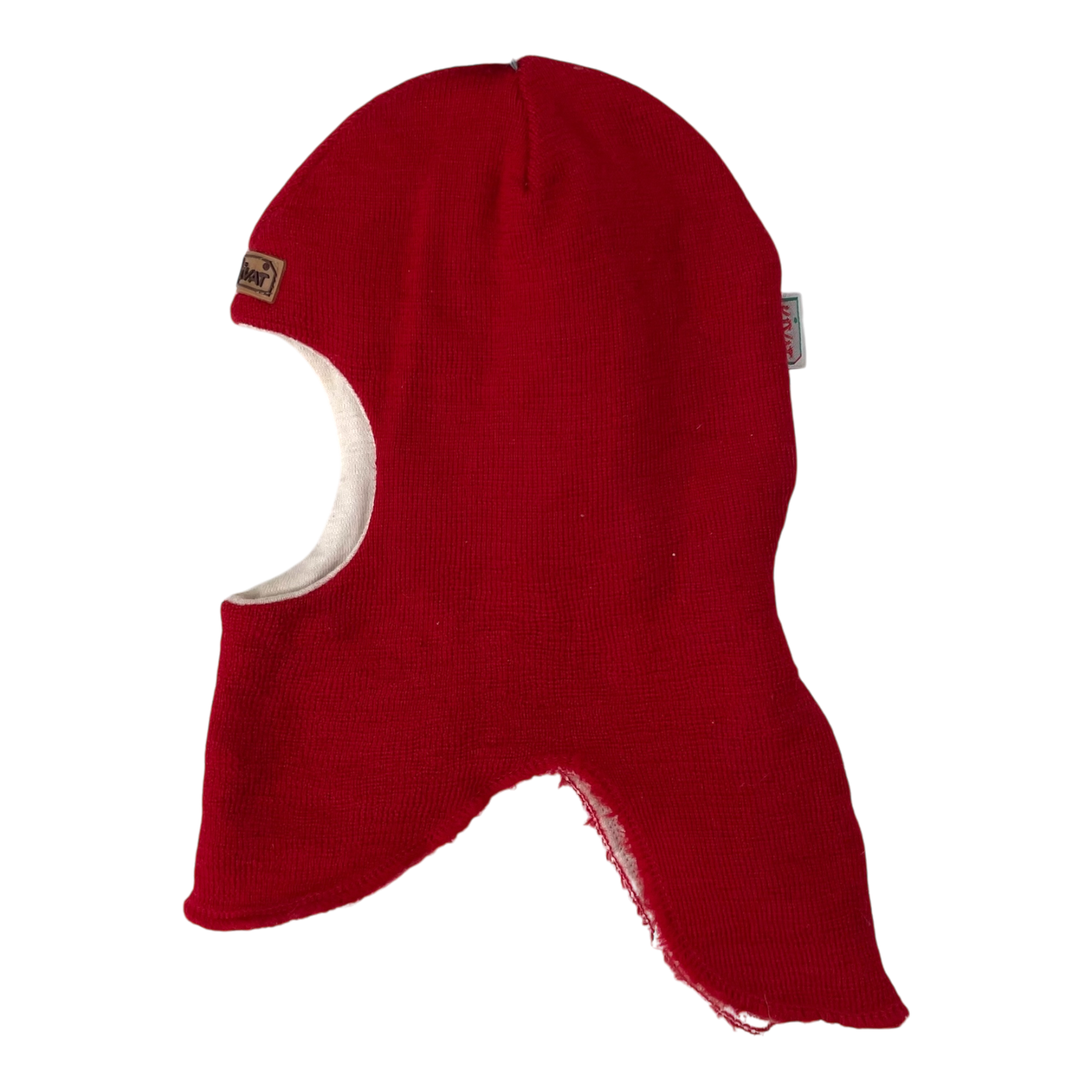 Kivat wool balaclava, red | 1y