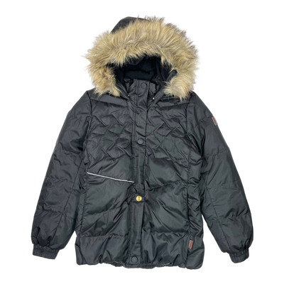 Reima down winter jacket, black | 146cm