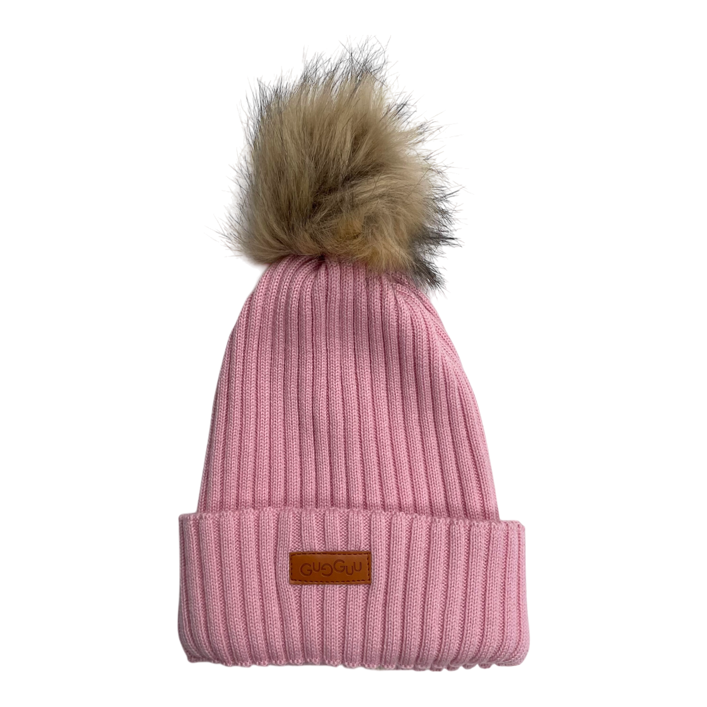 Gugguu merino furry beanie, pink | 55/56cm