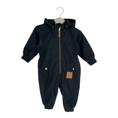 Mini Rodini pico overall, black | 74cm