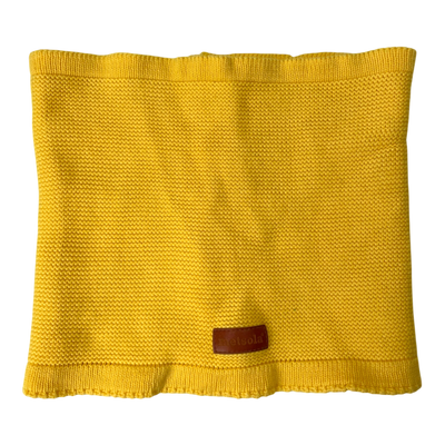 Metsola knit tube scarf, yellow | onesize