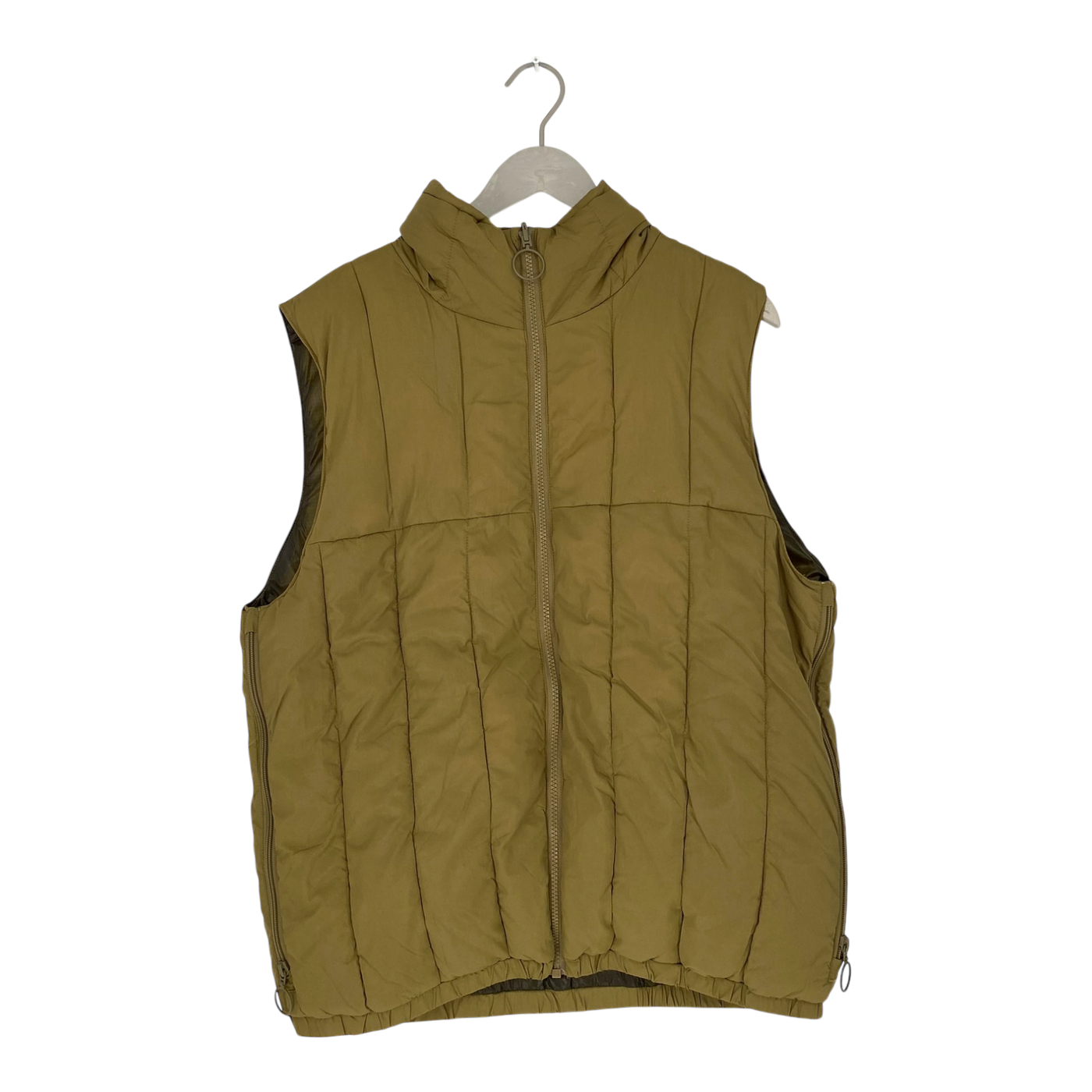 Embassy of Bricks and Logs broman puffer vest, olive green | unisex L