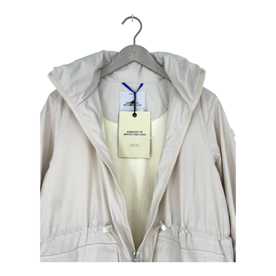Embassy of Bricks and Logs montreux rain jacket, beige | woman S