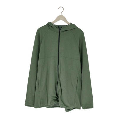Toive zipper hoodie, green | woman L