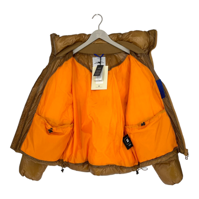 Embassy of Bricks and Logs millery puffer jacket, shiny caramel | unisex S