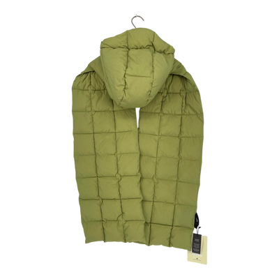 Embassy of Bricks and Logs dublin puffer scarf, tea green | onesize