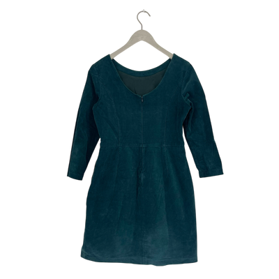 R-Collection velour dress, green | woman S