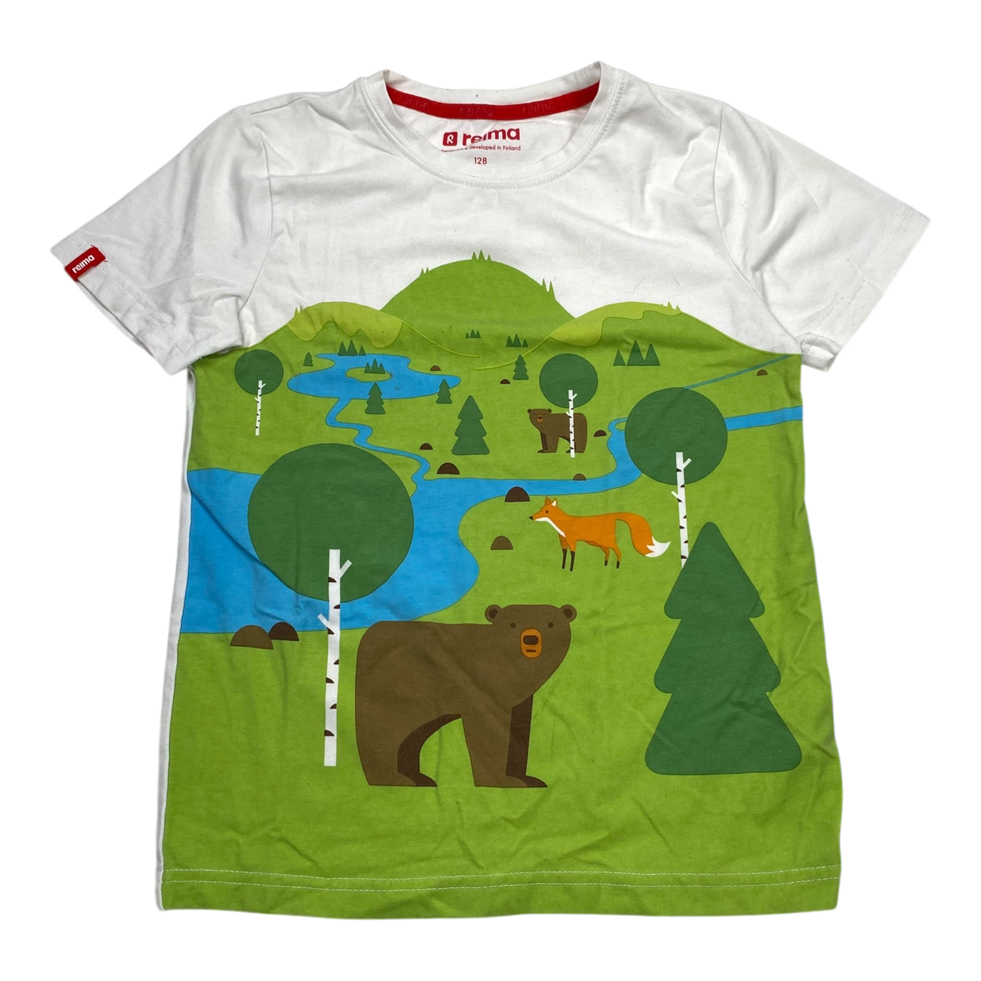 Reima t-shirt, bear | 128cm